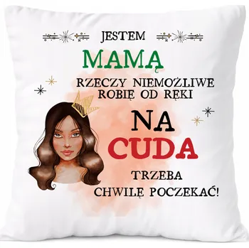 Obraz Polštář Pro Babičku jako Dárek s potiskem Fotografie Bílý PoliDraw