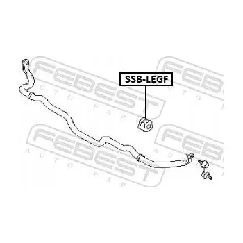 Stabilizátor nápravy SSB-LEGF FEBEST POUZDRO STABILIZÁTORU PŘEDNÍHO