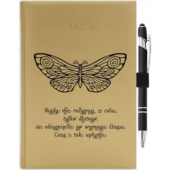 Kalendář Knižní kalendář 2026 A5 zlatý