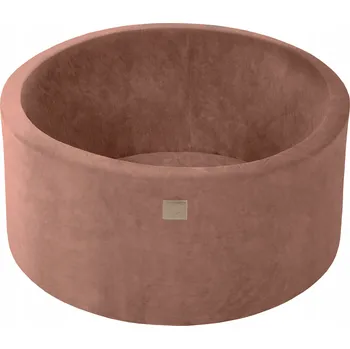 Suchý bazén MeowBaby Suchý bazének pro děti, 90x40 cm, Velurový, Béžový, bez míčků