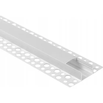 LED osvětlení Hliníkový profil Nástěnný pro LED pásky, bílý + mléčný kryt 1m Ecolight