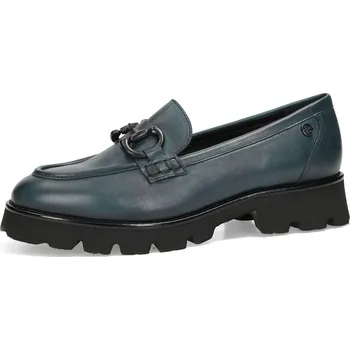 Dámské mokasíny ETIMEĒ dámské kožené polobotky - tmavomodré