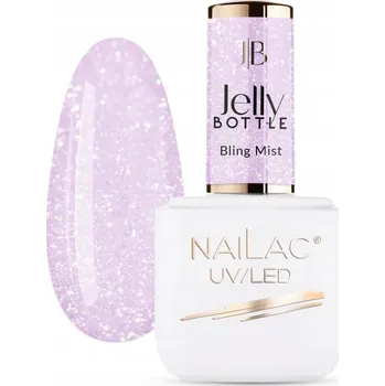Lak na nehty Gel v lahvičce s částečkami Jelly Bottle Bling Mist NaiLac 7 ml