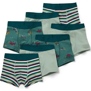 710641 - Tchibo - Chlapecké boxerky - pro kluky - vel. 98/104 - barva: modrá/s potiskem