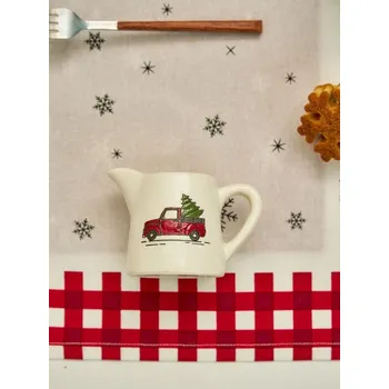 Vánoční dekorace Sinsay - Vánoční džbánek s motivem stromečku - červená - 487GJ-33X - 487GJ-33X-ONE