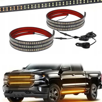 LED páska 2X LED PÁSEK POD AUTO Neonové Osvětlení Vodotěsný 178cm 12/24V