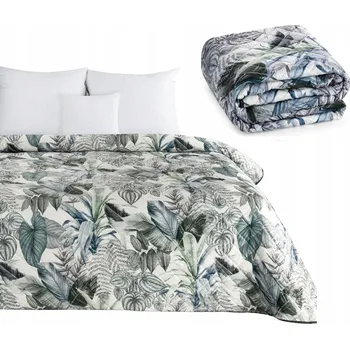 Přehoz na lůžko Přehoz na postel Eurofirany polyester 200 cm x 220 cm stříbrný