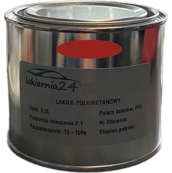 barva na kov Barva Průmyslová polyuretanová barva, polyuretanový lak polomatný 0,5l 2:1 RAL 3013