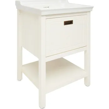 Šatní skříň Naturel Koupelnová skříňka s umyvadlem Country 65x85x53 cm bílá COUNTRY65ZBI