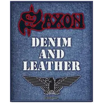 Nášivka Merch Saxon: Nášivka Denim & Leather