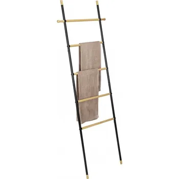 Držák na ručník KOUPELNOVÝ ŽEBŘÍK NA RUČNÍKY, VĚŠÁK DO KOUPELNY, 5 úrovní WENKO