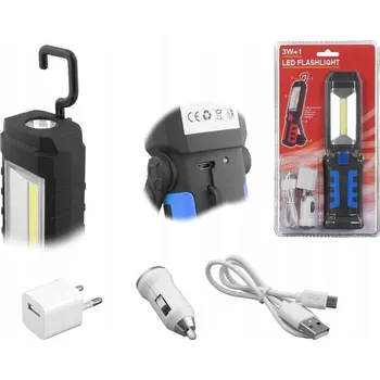 Lampička DÍLENSKÁ LAMPA 3W+1 LED MULTIFUNKČNÍ