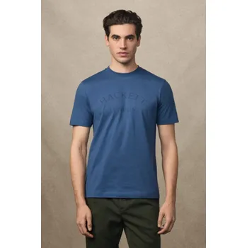 Pánské tričko TRIČKO HACKETT LONDON HERITAGE ESS TEE DARK DENIM BLUE