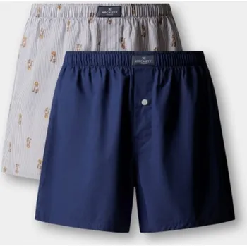 Boxerky SPODNÍ PRÁDLO HACKETT LONDON HARRY BOXER 2P INK BLUE