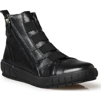 Dámské kozačky Kožené nízké kozačky Pédiconfort® se šněrováním černá 41