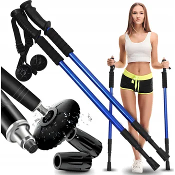 Trekingová hůl Trekingové hole MAXSELL teleskopické skládací 63-135 cm, vícebarevné