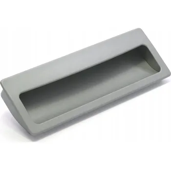 Nábytkové kování Zapuštěná úchytka Rujzdesign, matná šedá, délka: 140 mm