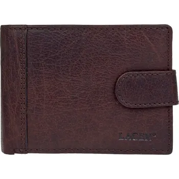Peněženka Lagen peněženka z pravé kůže hnědá - muž