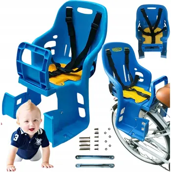 cyklosedačka DĚTSKÁ SEDAČKA NA KOLO NA NOSIČ, ZADNÍ, PĚTIBODOVÉ PÁSY