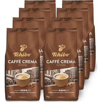 Káva 500826 - Tchibo - Caffè Crema Intense – 8 x 1 kg zrnkové kávy - Intenzita: 4/6