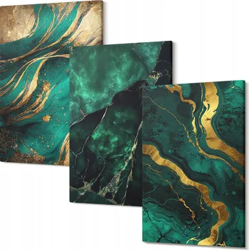 Obraz Sada nástěnných dekorací - elegantní obrazy s motivem kamenů, 30x20 cm