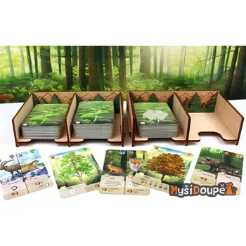 Příslušenství k deskovým hrám Myší Doupě Smíšený les - Dřevěný insert