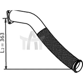 Výfuková trubka Výfuková trubka DINEX DIN21226