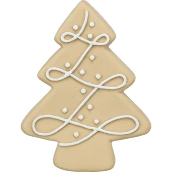 Hračka pro psa Vánoční stromeček, bez zvuku, 13 cm, latex, béžová