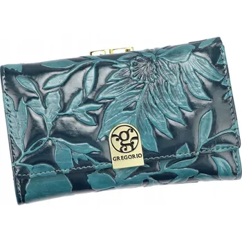 Gregorio peněženka z pravé kůže modrá - dámská