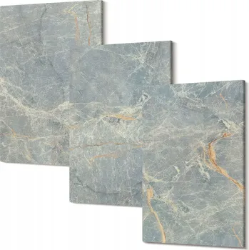 Obraz Obrazy Na Plátně Triptych Do Obýváku Zelený mramor ozdobný kámen 30x20 cm