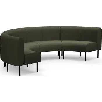 Pohovka Sedačka VARIETY, půlkruhová, vnitřní, potahová látka Blues CSII, olivová