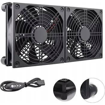 PC ventilátor Počítačový ventilátor se dvěma tichými ventilátory 120 mm