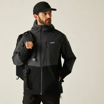 Pánská větrovka Pánská bunda Regatta HIGHTON šedá/černá XL