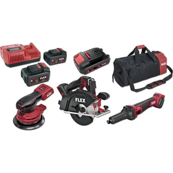 FlexPack akční sada : 532739 P-Set55R +532733 AP18.0/5Ah + 534089 FB2 L700/400 + 534186 ORE 5-150 18-EC C + 533686 CSM 57 18- EC C + 518867 DGE 25 18.0 EC C - FX-497444-SET001