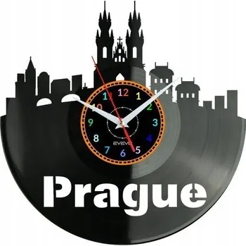 Hodiny Prague Nástěnné Hodiny Vinylová Deska Moderní Dekorativní Dárek