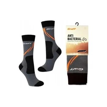 Pánské ponožky Kotníkové Ponožky Graff šedé vel. 43-46