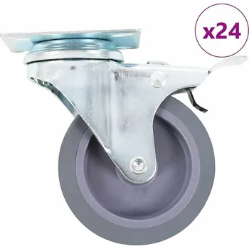 zvedák vidaXL 24 ks otočná kolečka 75 mm [277839]