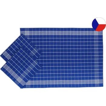 Svitap Kuchyňské utěrky bavlněné KLASIK Modrá/bílá 3ks