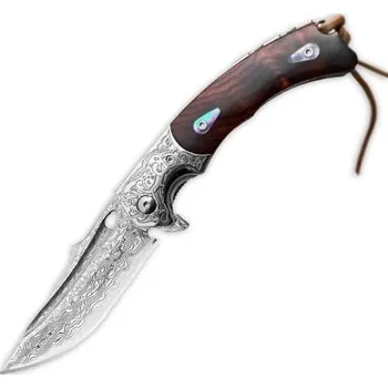 KnifeBoss damaškový zavírací nůž Mustang Rosewood VG-10 + doprava zdarma!