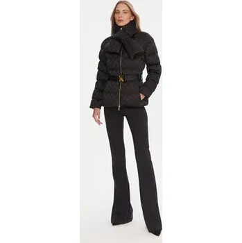 Elisabetta Franchi Zimní bunda PI-83D-56E2-V600 Černá Regular Fit 46