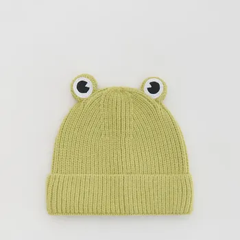 Čepice Reserved - Pletená čepice žába - světle zelená - 701GT-70X - 701GT-70X-9Y1