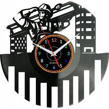 Hodiny Stavitel Nástěnné Hodiny Vinylová Deska Moderní Dekorativní U