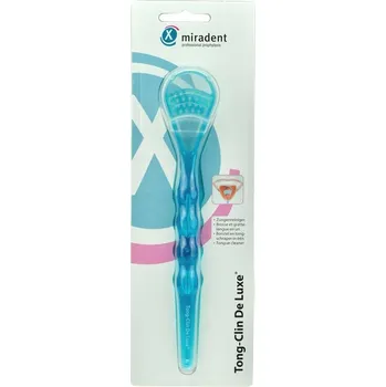 Elektrický zubní kartáček MIRADENT TONG CLIN Modrá KARTÁČEK na jazyk