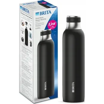 Láhev BRITA Soda TRIO - náhradní láhev černá 0,6 l z nerezové oceli