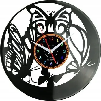 Hodiny Motýli Nástěnné Hodiny Vinylová Deska Moderní Dekorativní Dárek