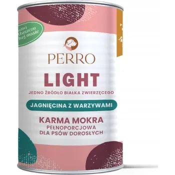 Krmivo pro psa Mokré Krmivo pro psy LIGHT Jehněčí se zeleninou PERRO 400g monoprotein