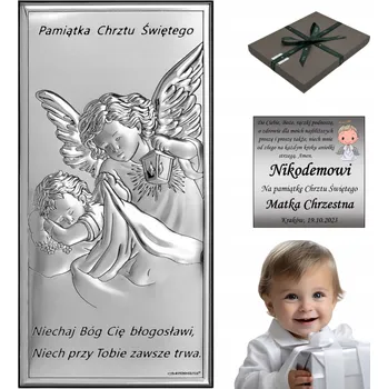 Obraz Obrázek Beltrami andílek 10 x 5 cm stříbrný