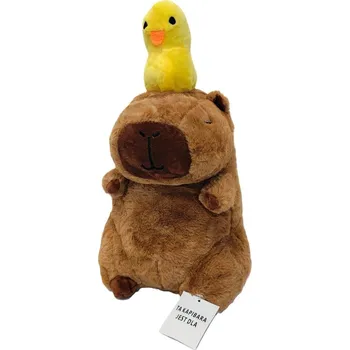 plyšák Plyšová Hračka Kapybara s kachnou 30 cm, speciální dárek
