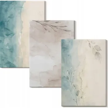 Obraz Sada obrazů na plátně Set Akvarelové jemné textury 3x 40x60 cm