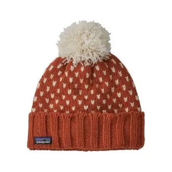 Čepice Patagonia Snowbelle Beanie Offset Dot: Burnished Red červená